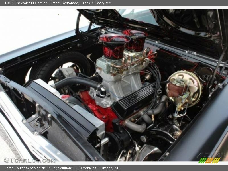 Black / Black/Red 1964 Chevrolet El Camino Custom Restomod
