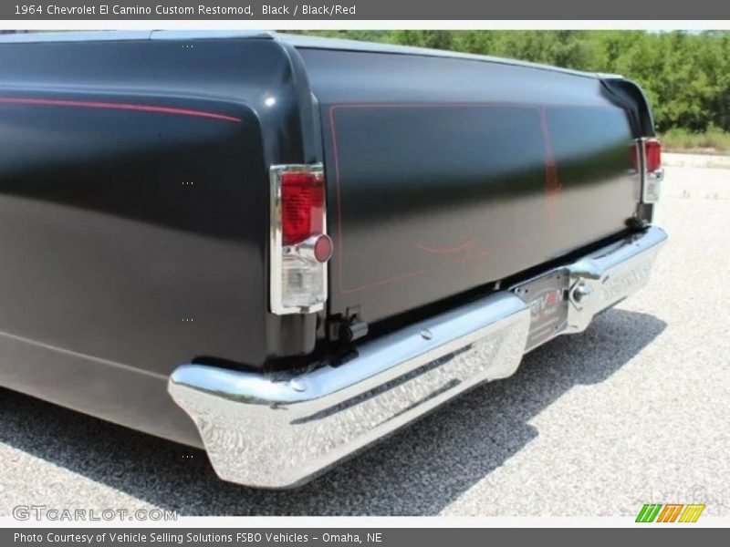 Black / Black/Red 1964 Chevrolet El Camino Custom Restomod