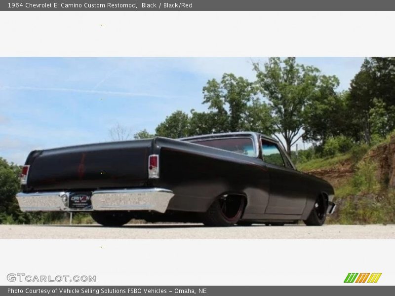 Black / Black/Red 1964 Chevrolet El Camino Custom Restomod