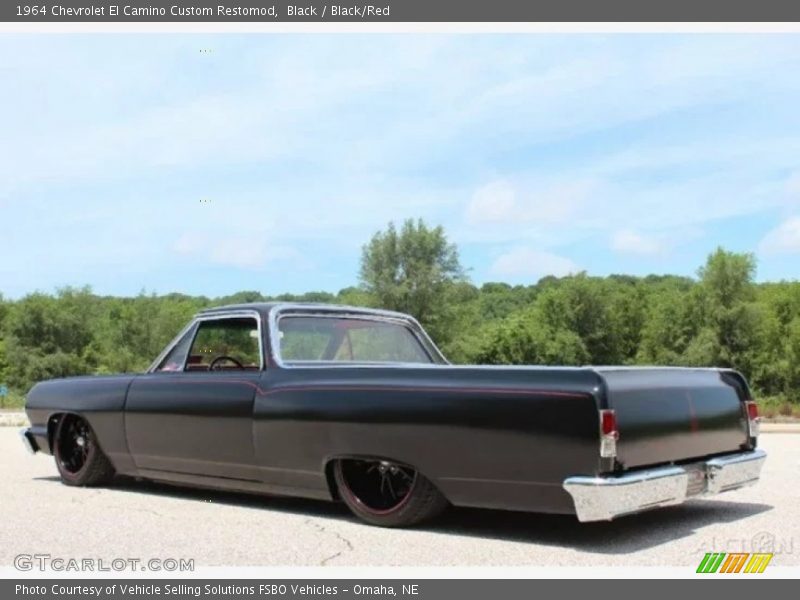 Black / Black/Red 1964 Chevrolet El Camino Custom Restomod