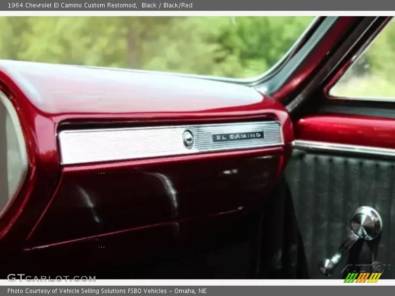 Black / Black/Red 1964 Chevrolet El Camino Custom Restomod