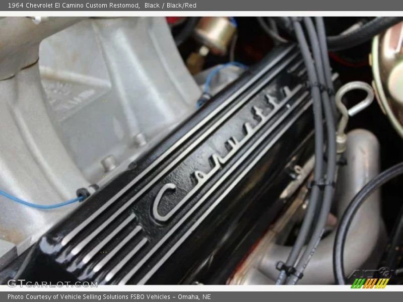Black / Black/Red 1964 Chevrolet El Camino Custom Restomod