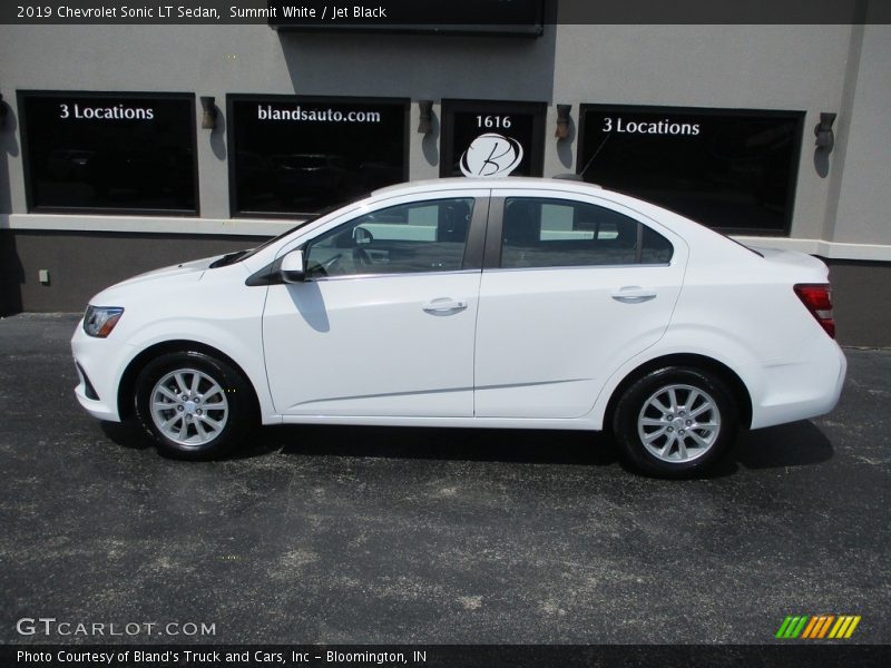 Summit White / Jet Black 2019 Chevrolet Sonic LT Sedan