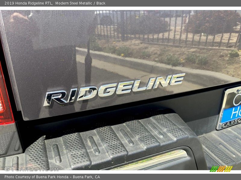 Modern Steel Metallic / Black 2019 Honda Ridgeline RTL