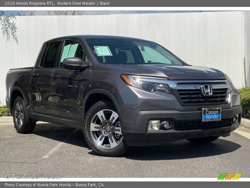 Modern Steel Metallic / Black 2019 Honda Ridgeline RTL