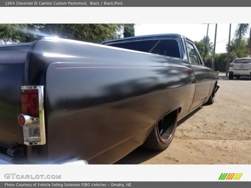 Black / Black/Red 1964 Chevrolet El Camino Custom Restomod