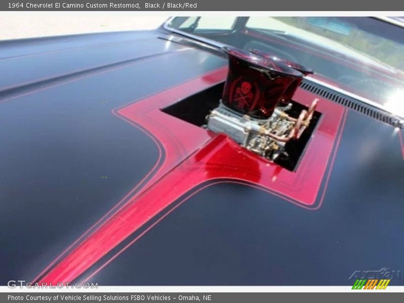 Black / Black/Red 1964 Chevrolet El Camino Custom Restomod