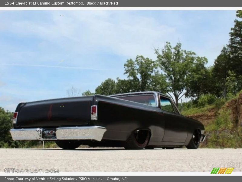 Black / Black/Red 1964 Chevrolet El Camino Custom Restomod