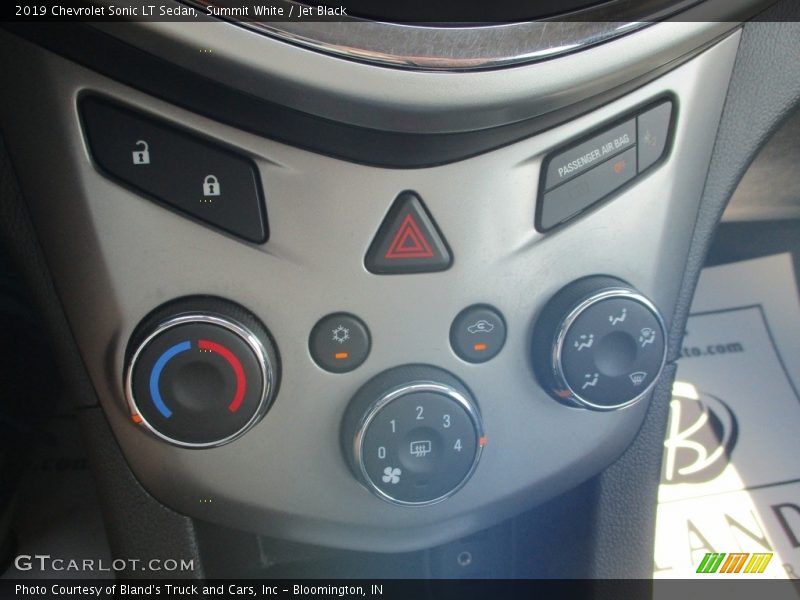 Controls of 2019 Sonic LT Sedan