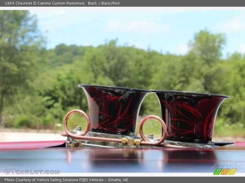 Black / Black/Red 1964 Chevrolet El Camino Custom Restomod