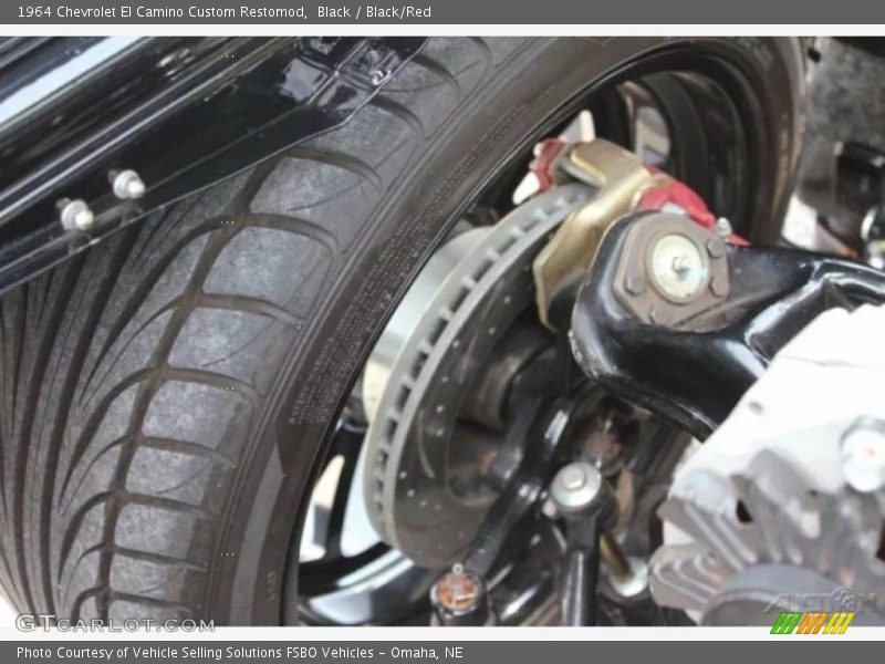 Black / Black/Red 1964 Chevrolet El Camino Custom Restomod