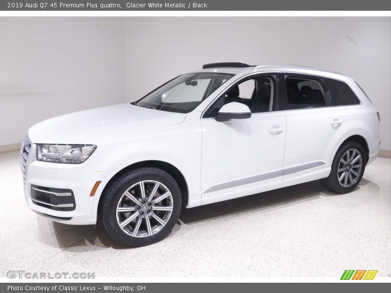 Glacier White Metallic / Black 2019 Audi Q7 45 Premium Plus quattro