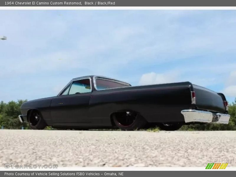 Black / Black/Red 1964 Chevrolet El Camino Custom Restomod