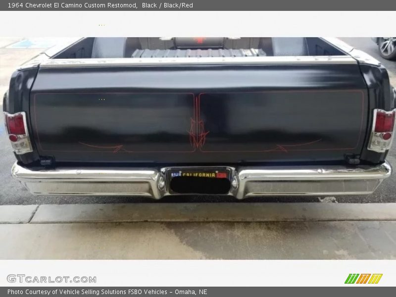 Black / Black/Red 1964 Chevrolet El Camino Custom Restomod