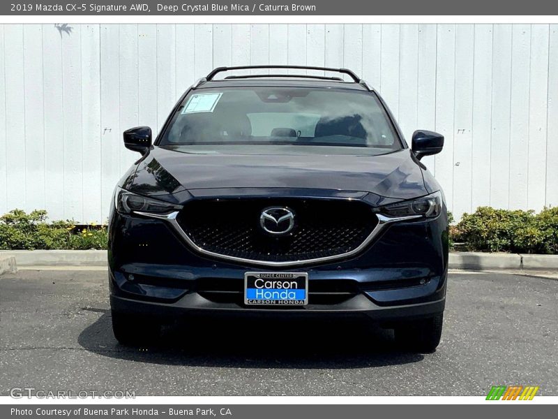 Deep Crystal Blue Mica / Caturra Brown 2019 Mazda CX-5 Signature AWD