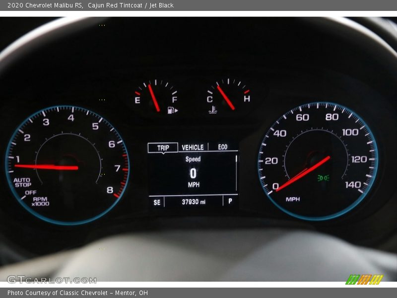 Cajun Red Tintcoat / Jet Black 2020 Chevrolet Malibu RS