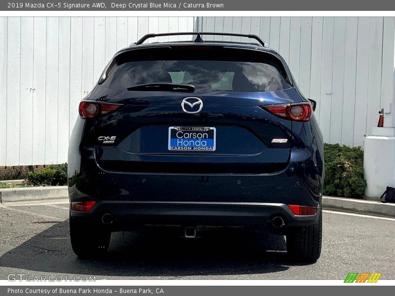 Deep Crystal Blue Mica / Caturra Brown 2019 Mazda CX-5 Signature AWD