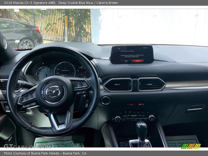 Deep Crystal Blue Mica / Caturra Brown 2019 Mazda CX-5 Signature AWD