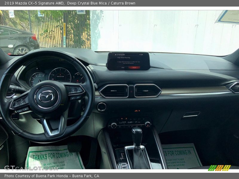 Deep Crystal Blue Mica / Caturra Brown 2019 Mazda CX-5 Signature AWD