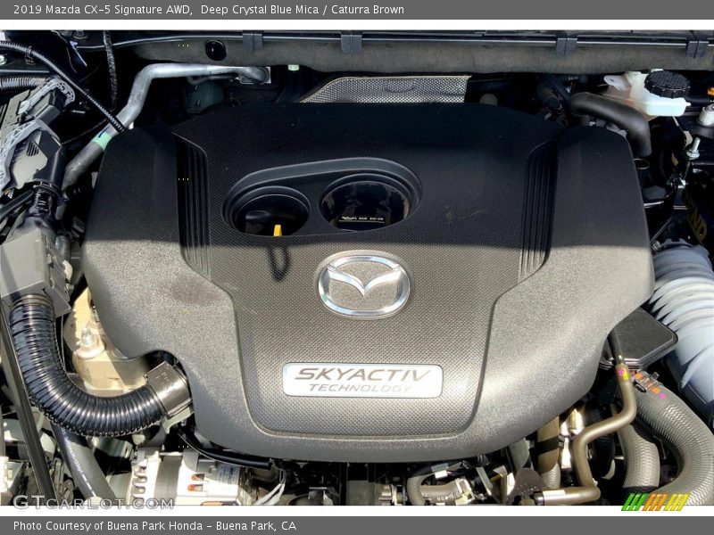 Deep Crystal Blue Mica / Caturra Brown 2019 Mazda CX-5 Signature AWD