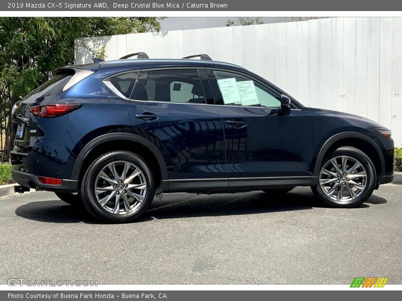 Deep Crystal Blue Mica / Caturra Brown 2019 Mazda CX-5 Signature AWD