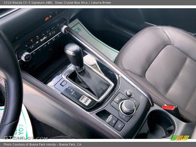 Deep Crystal Blue Mica / Caturra Brown 2019 Mazda CX-5 Signature AWD