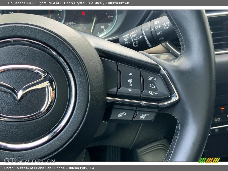 Deep Crystal Blue Mica / Caturra Brown 2019 Mazda CX-5 Signature AWD