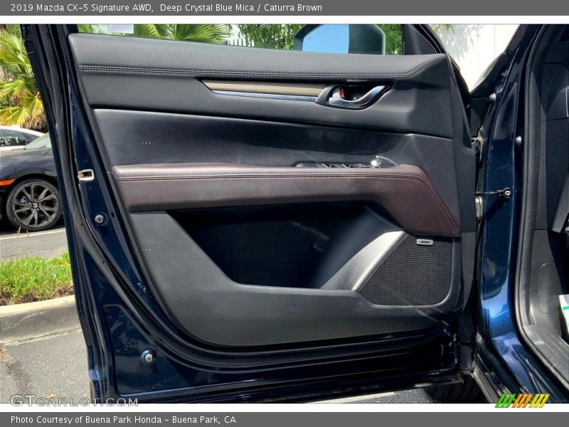 Deep Crystal Blue Mica / Caturra Brown 2019 Mazda CX-5 Signature AWD
