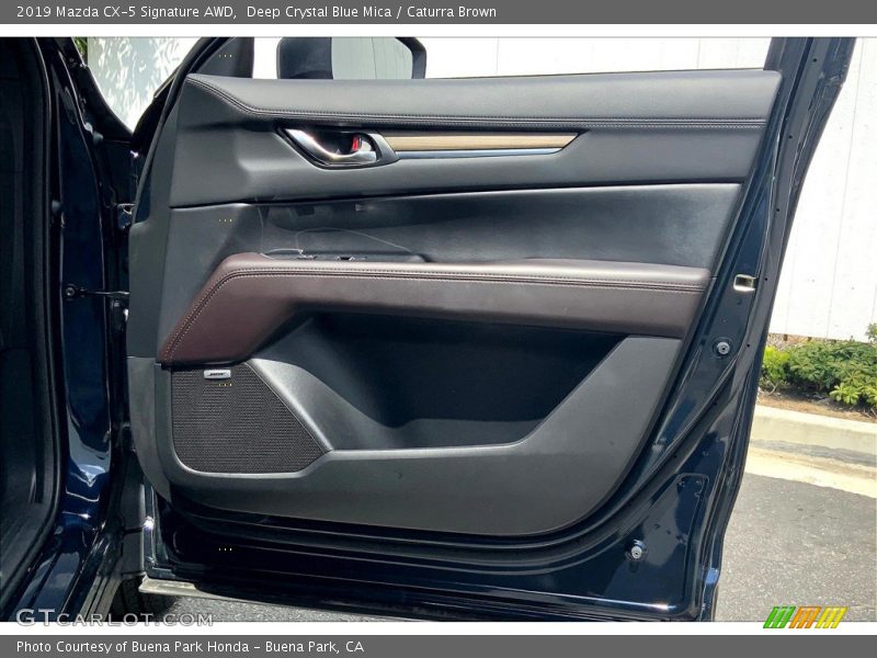 Deep Crystal Blue Mica / Caturra Brown 2019 Mazda CX-5 Signature AWD