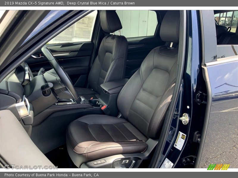 Deep Crystal Blue Mica / Caturra Brown 2019 Mazda CX-5 Signature AWD