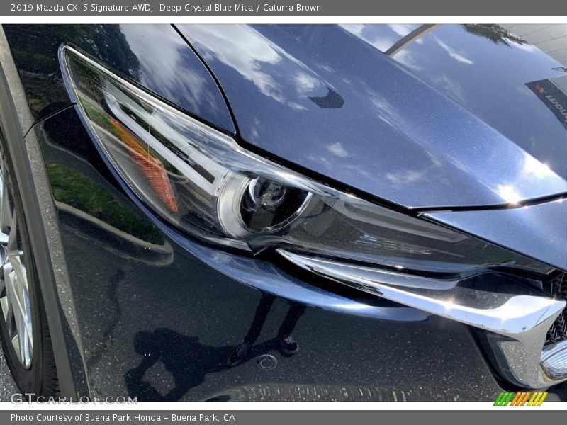 Deep Crystal Blue Mica / Caturra Brown 2019 Mazda CX-5 Signature AWD