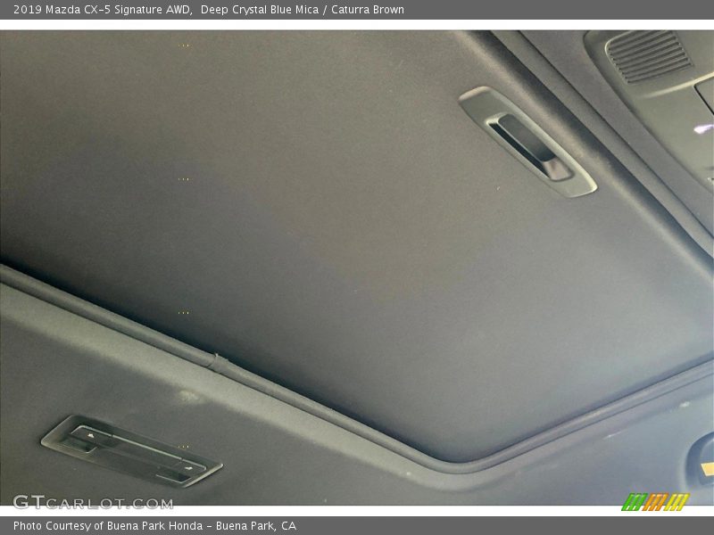 Deep Crystal Blue Mica / Caturra Brown 2019 Mazda CX-5 Signature AWD
