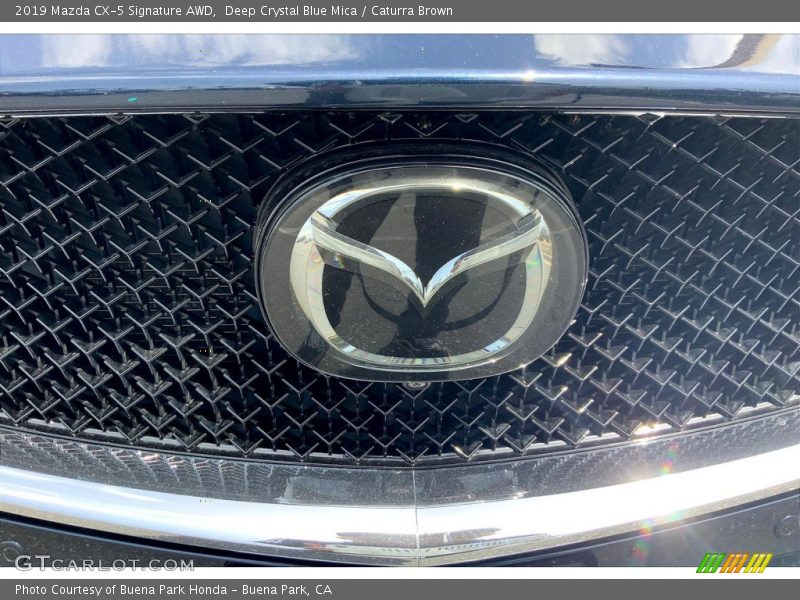 Deep Crystal Blue Mica / Caturra Brown 2019 Mazda CX-5 Signature AWD