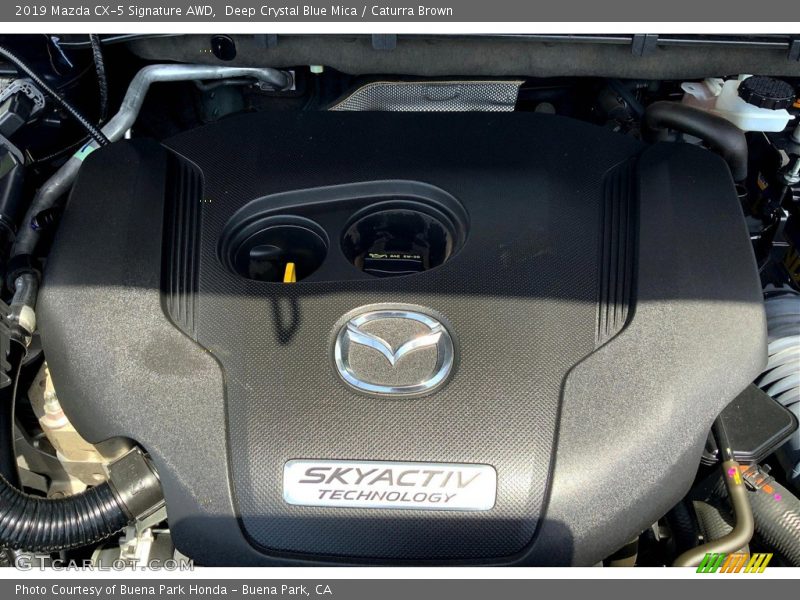 Deep Crystal Blue Mica / Caturra Brown 2019 Mazda CX-5 Signature AWD