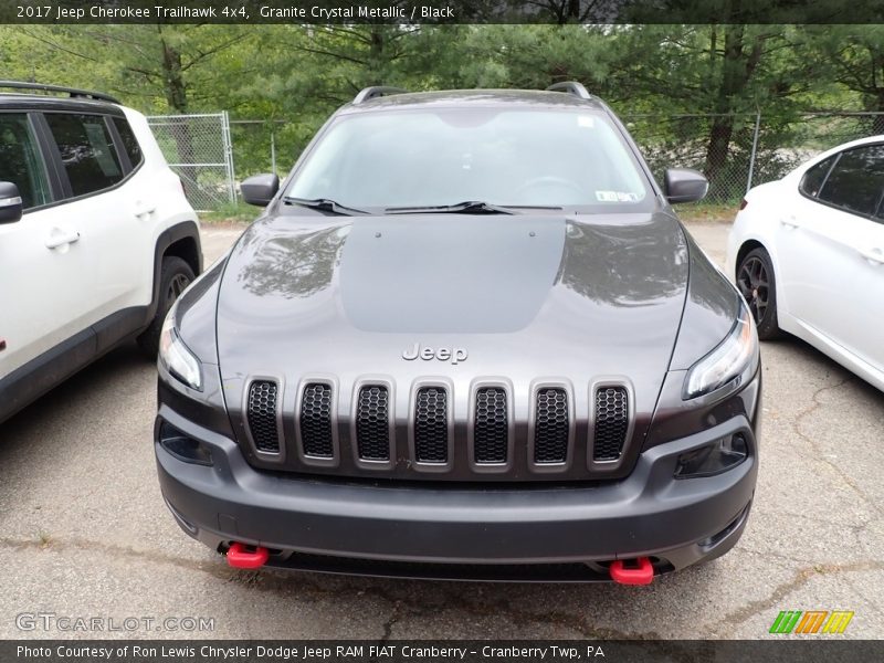 Granite Crystal Metallic / Black 2017 Jeep Cherokee Trailhawk 4x4