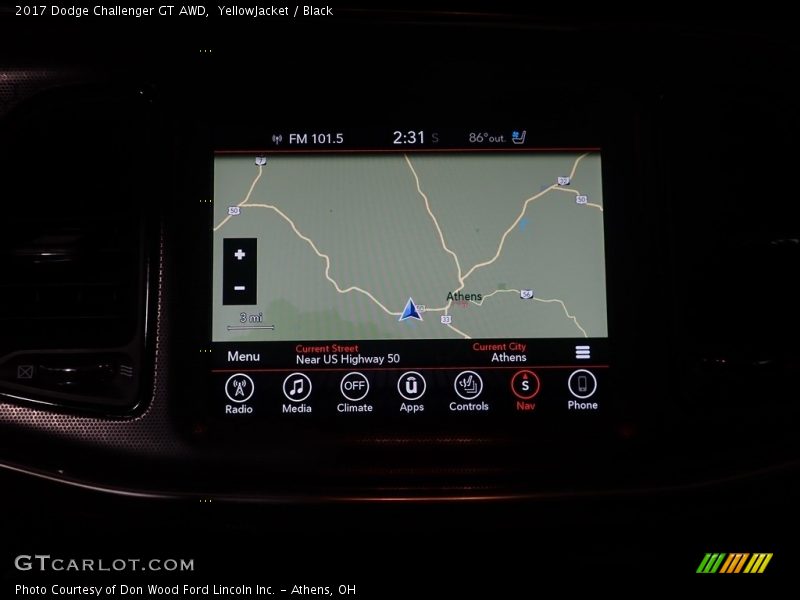 YellowJacket / Black 2017 Dodge Challenger GT AWD