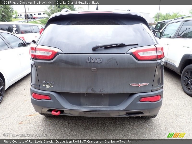 Granite Crystal Metallic / Black 2017 Jeep Cherokee Trailhawk 4x4