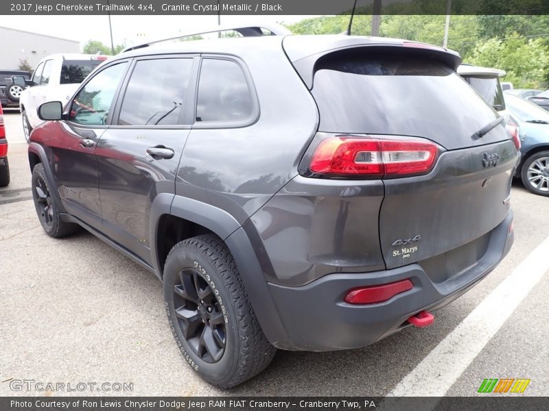 Granite Crystal Metallic / Black 2017 Jeep Cherokee Trailhawk 4x4