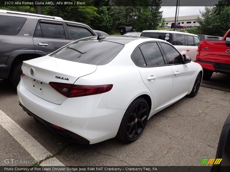 Alfa White / Black 2020 Alfa Romeo Giulia AWD