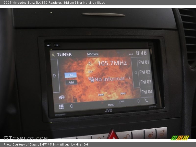 Iridium Silver Metallic / Black 2005 Mercedes-Benz SLK 350 Roadster