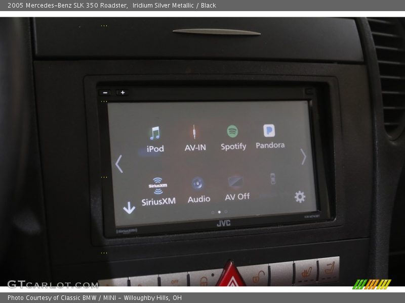 Iridium Silver Metallic / Black 2005 Mercedes-Benz SLK 350 Roadster