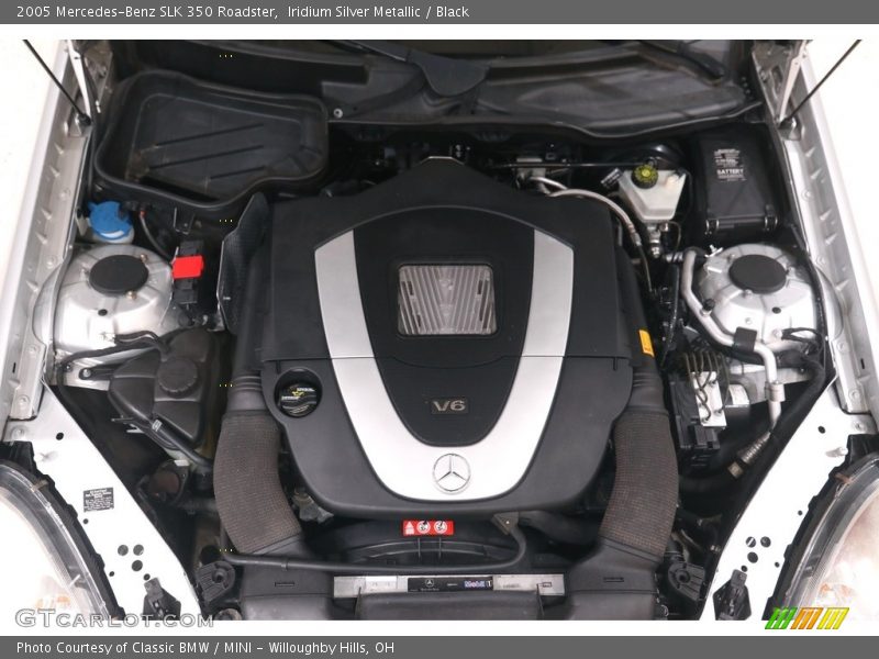 Iridium Silver Metallic / Black 2005 Mercedes-Benz SLK 350 Roadster