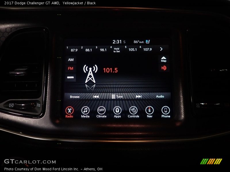 YellowJacket / Black 2017 Dodge Challenger GT AWD