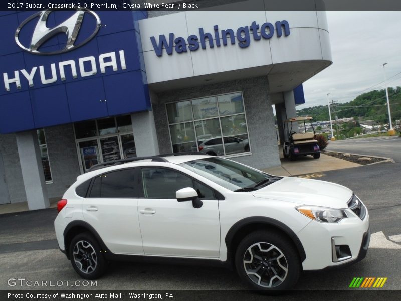 Crystal White Pearl / Black 2017 Subaru Crosstrek 2.0i Premium