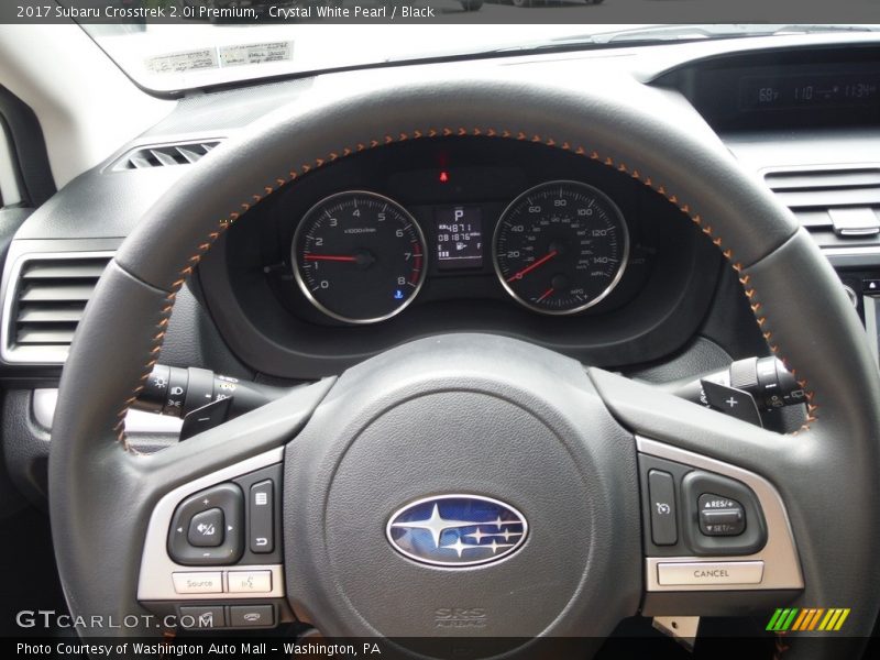 Crystal White Pearl / Black 2017 Subaru Crosstrek 2.0i Premium