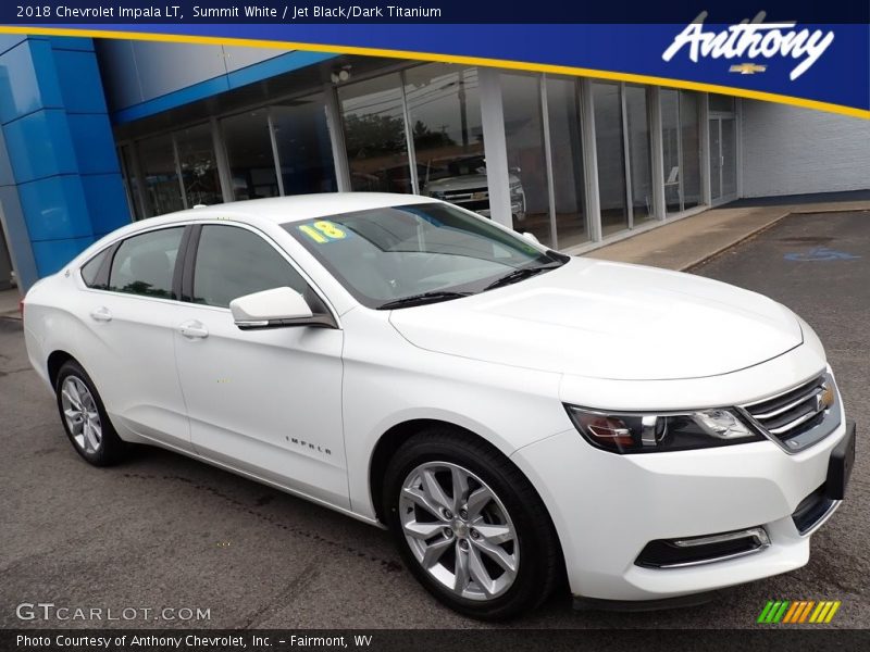 Summit White / Jet Black/Dark Titanium 2018 Chevrolet Impala LT