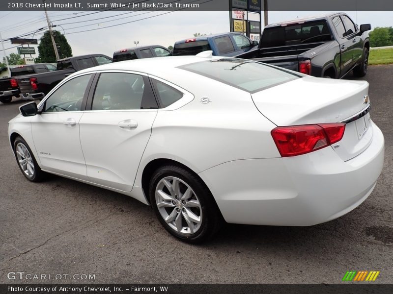 Summit White / Jet Black/Dark Titanium 2018 Chevrolet Impala LT