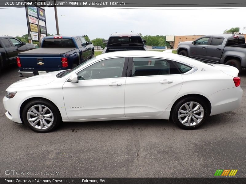 Summit White / Jet Black/Dark Titanium 2018 Chevrolet Impala LT