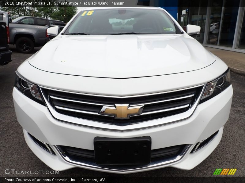 Summit White / Jet Black/Dark Titanium 2018 Chevrolet Impala LT