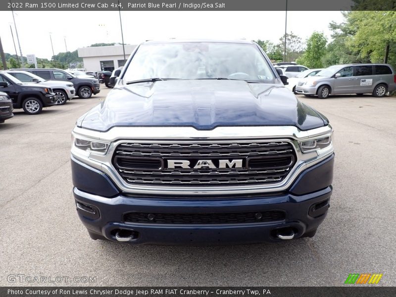 Patriot Blue Pearl / Indigo/Sea Salt 2022 Ram 1500 Limited Crew Cab 4x4